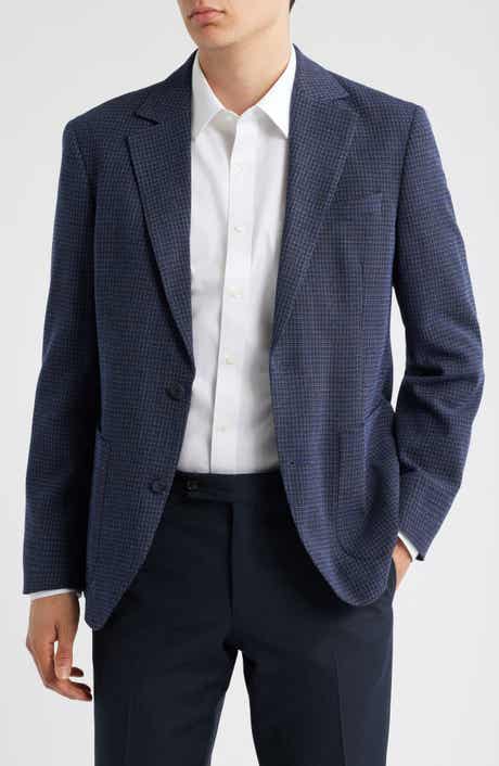 Nordstrom Grid Stretch Wool Sport Coat