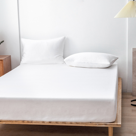 Organic Natural Sateen Fitted Sheet