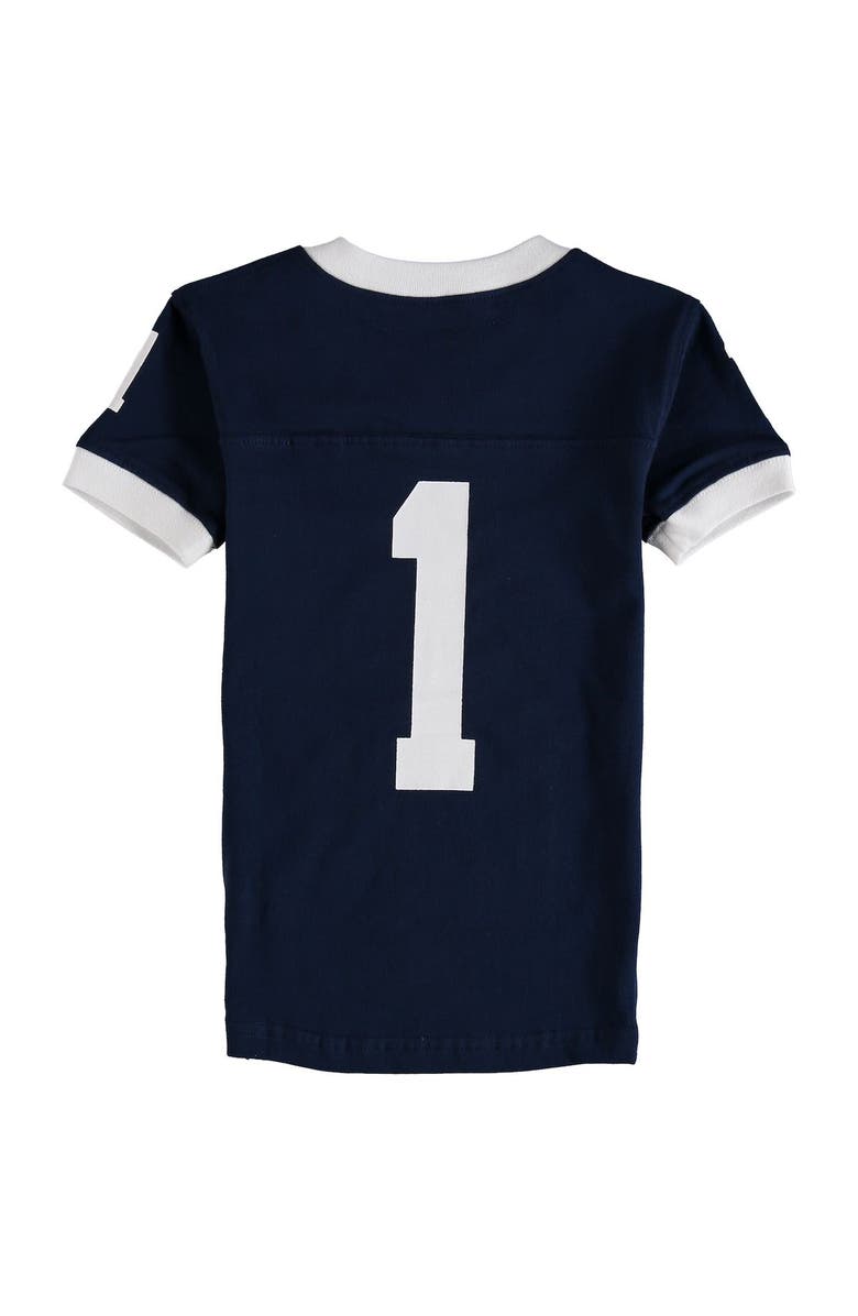 Wes & Willy Preschool Wes & Willy Navy Penn State Nittany Lions Football Pajama Set, Alternate, color, Navy