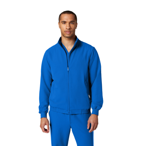 Wolfe Men's 6-Pocket Classic Scrub Jacket