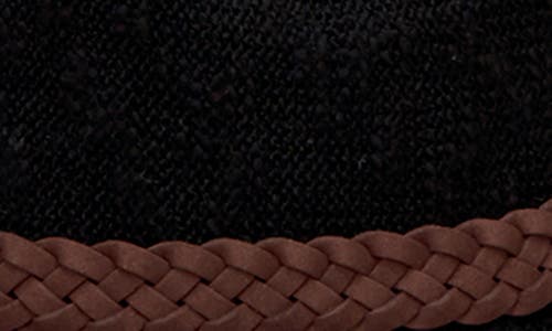 San Diego Hat Faux Suede Trim Knit Fedora In Black