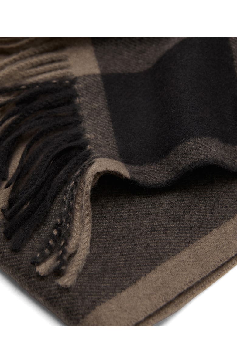 MANGO Stripe Fringe Scarf, Alternate, color, Beige