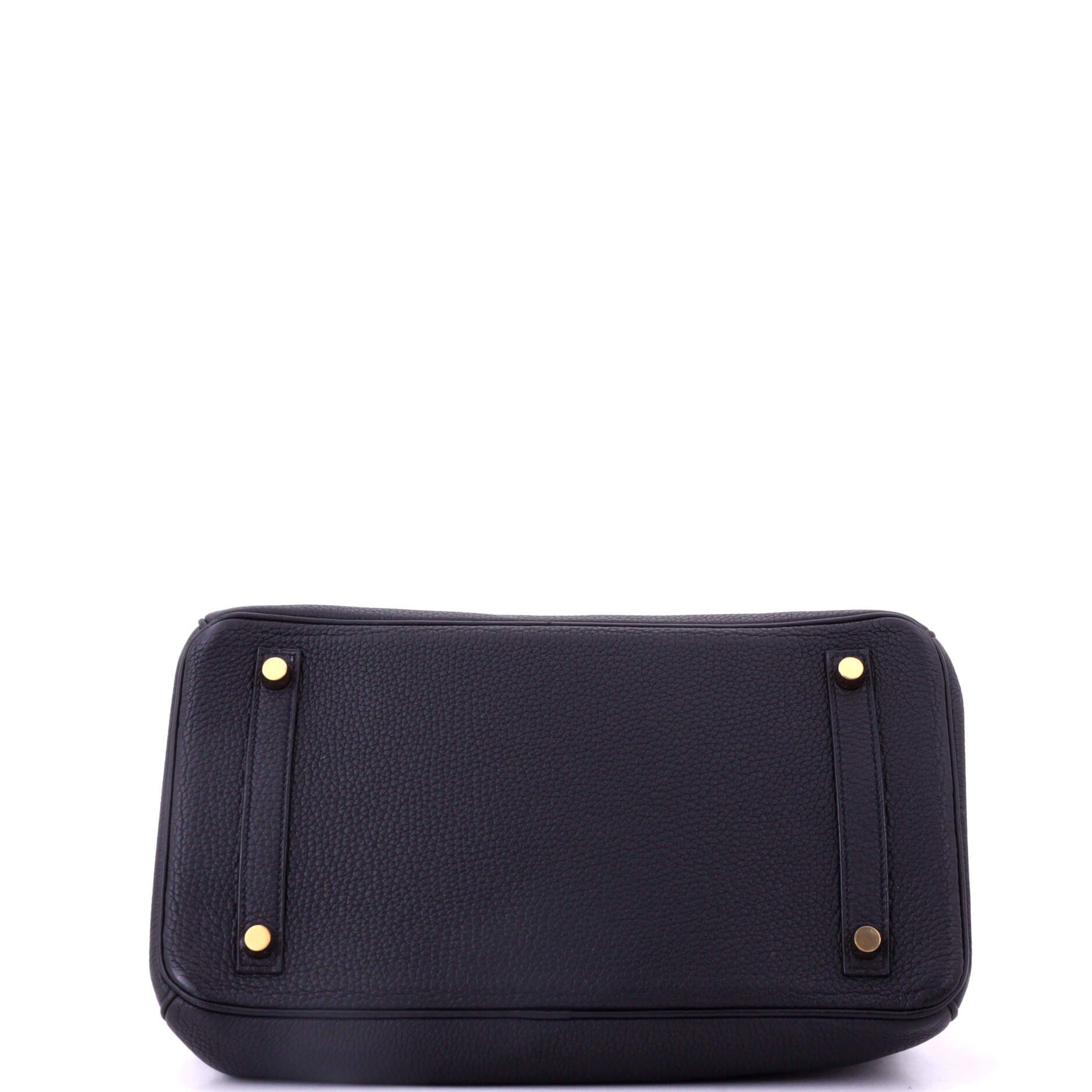 Pre-Owned Hermes Birkin Handbag Black Togo with Rose Gold Hardware 30, Alternate, color, Noir