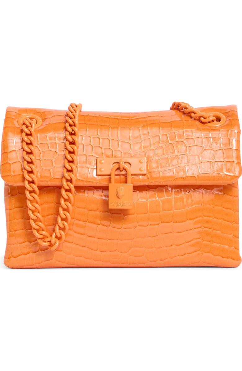 Kurt Geiger London Mini Brixton Croc Embossed Crossbody Bag, Main, color,