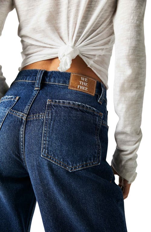 Shop Free People We The Free Tinsley High Waist Baggy Jeans In Dark Romance