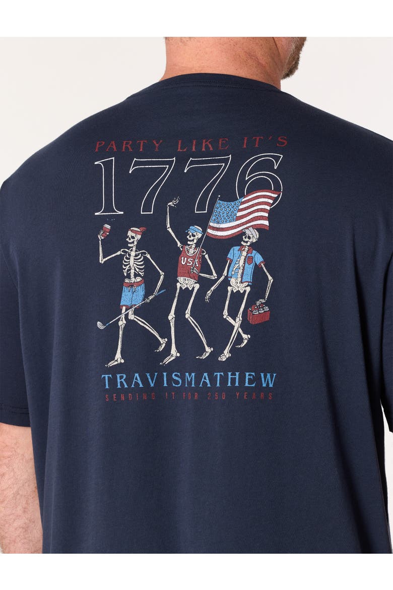 Big & Tall Summer Salute Graphic Tee, Alternate, color, TOTAL ECLIPSE