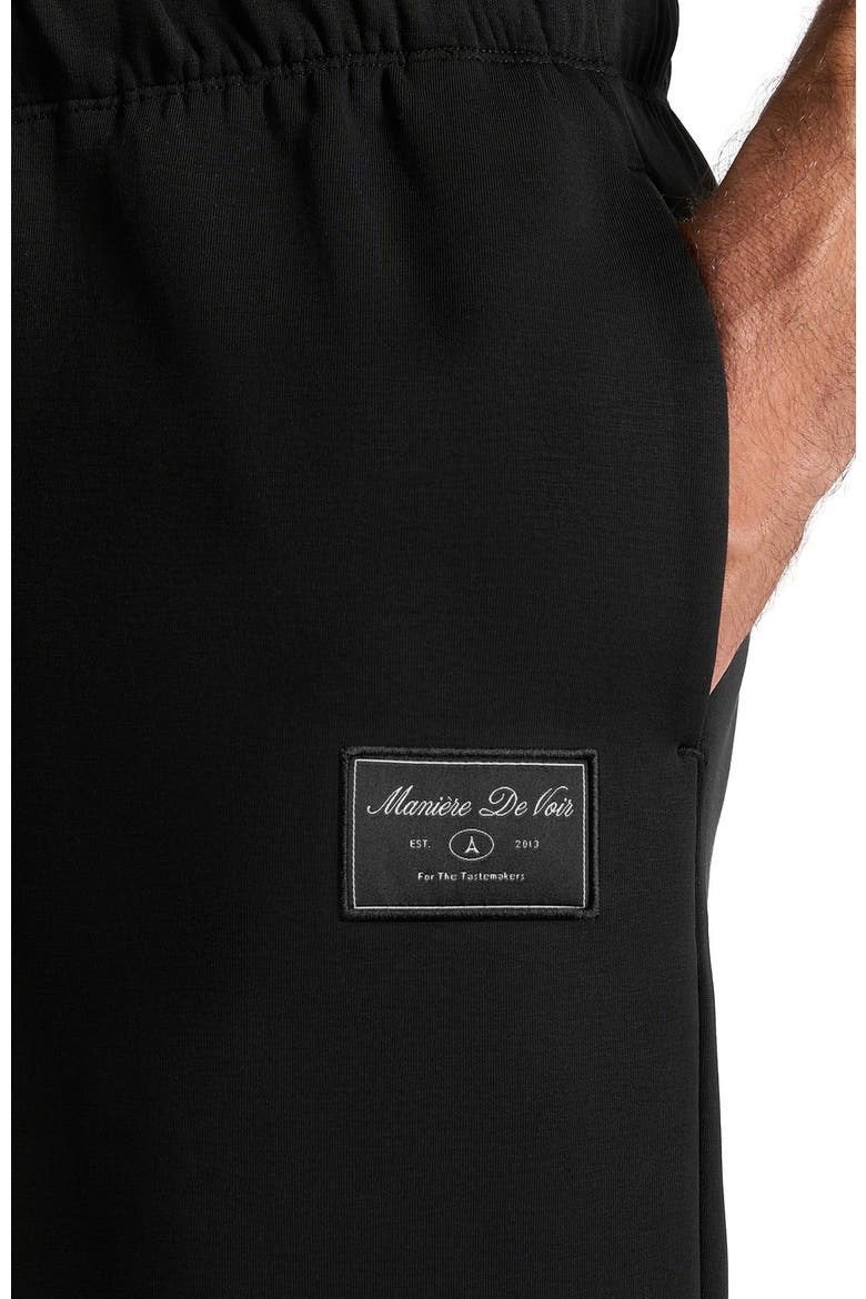 Avery Unisex Neoprene Relaxed fit Sweatpants, Alternate, color, Black