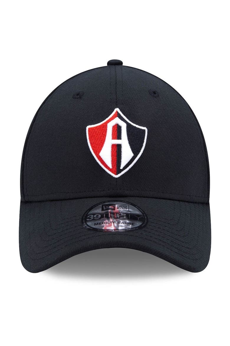 Men's New Era Black Club Atlas International Club Basic 39THIRTY Flex Hat, Alternate, color, Black