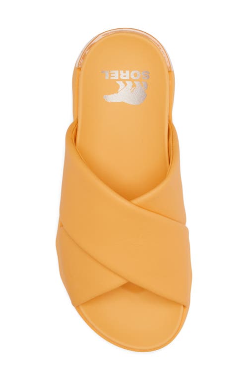 Sorel Vibe Slide Sandal In Yellow Ray/gum 17