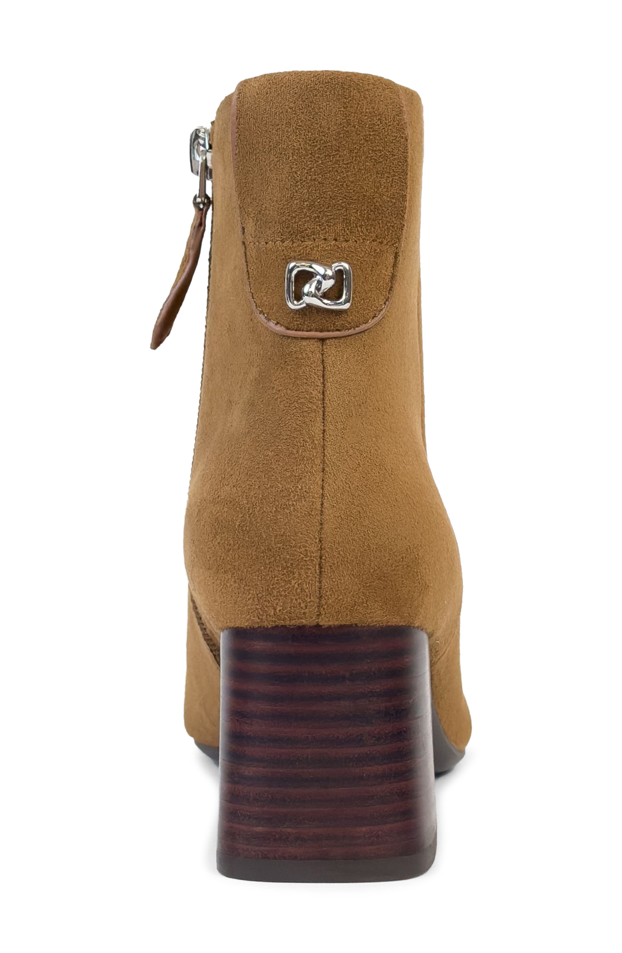 Aerosoles Enoch Pointed Toe Bootie, Alternate, color, Tobacco Faux Suede