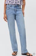 MANGO TEEN Low Rise Straight Leg Jeans