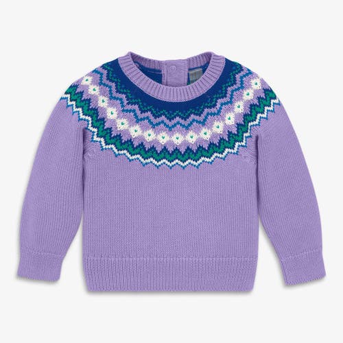 Primary Kids'  Baby Fair Isle Sweater In Purple
