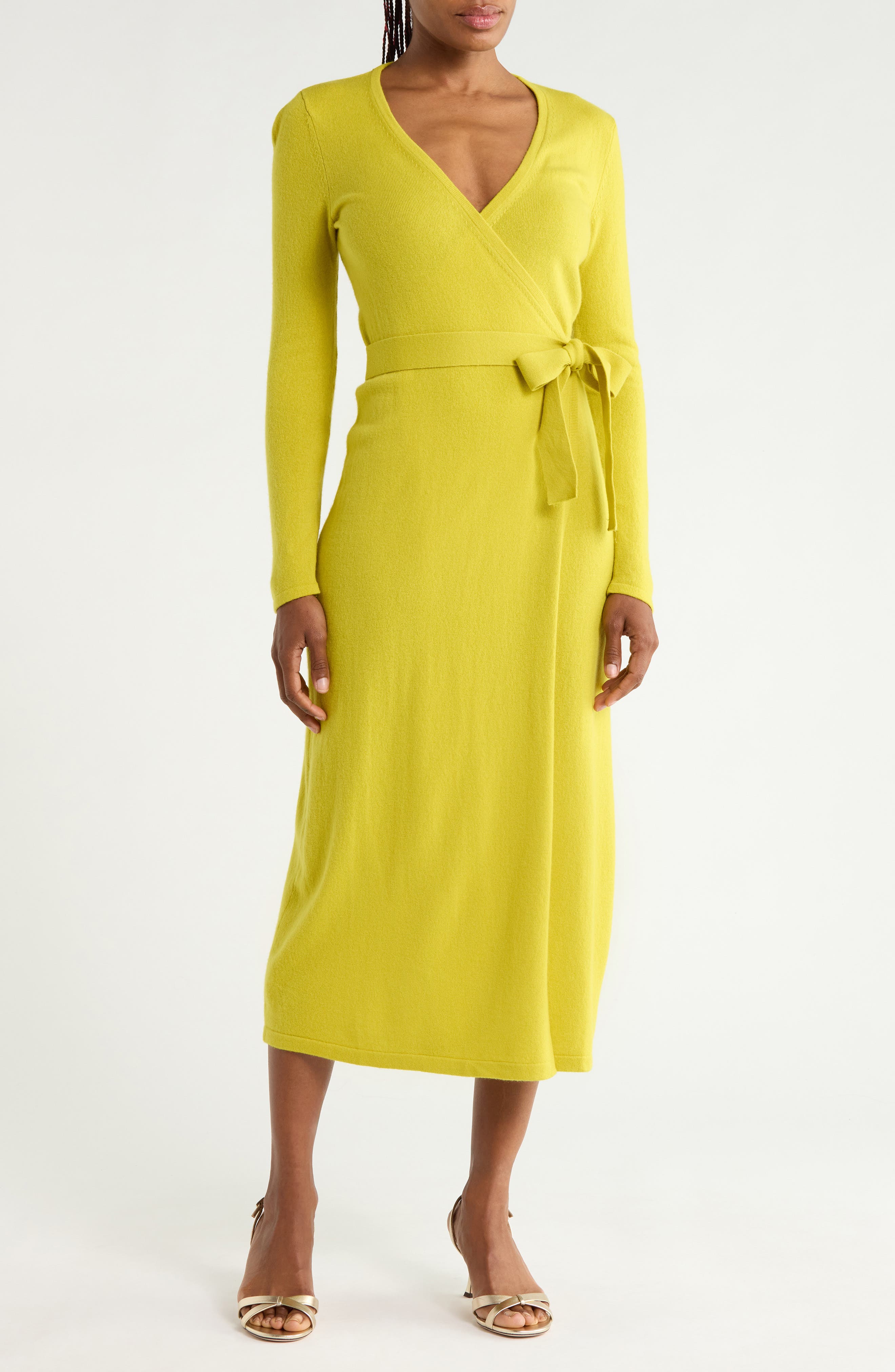 Astrid Wool & Cashmere Wrap Dress