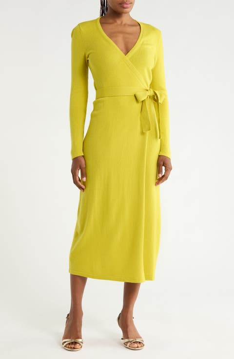 Astrid Wool & Cashmere Wrap Dress