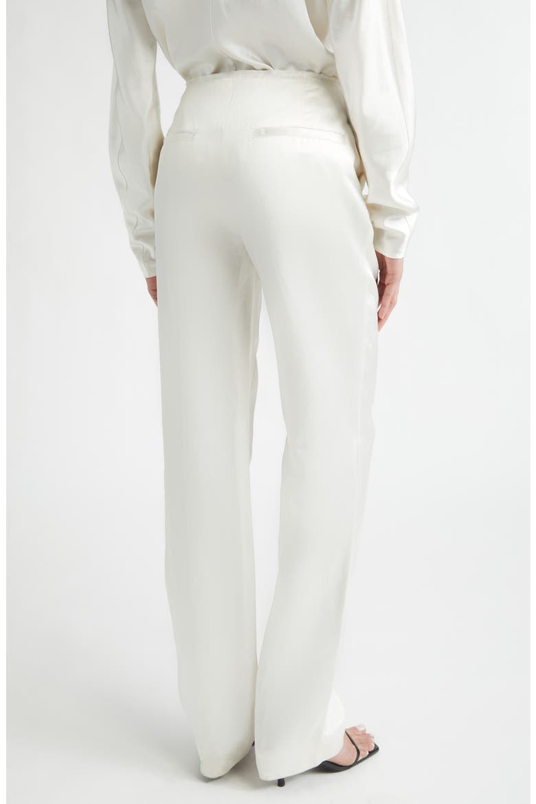 Easy Raw Edge Straight Leg Pants, Alternate, color, WHITE