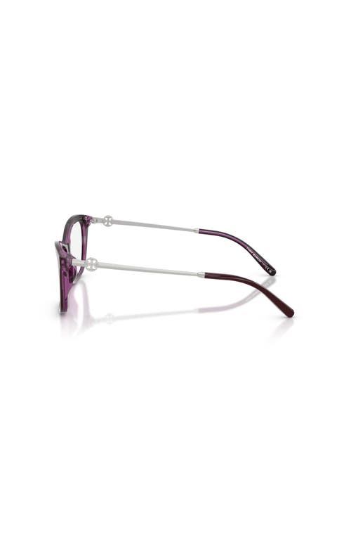 Tory Burch 55mm Square Optical Glasses In Black