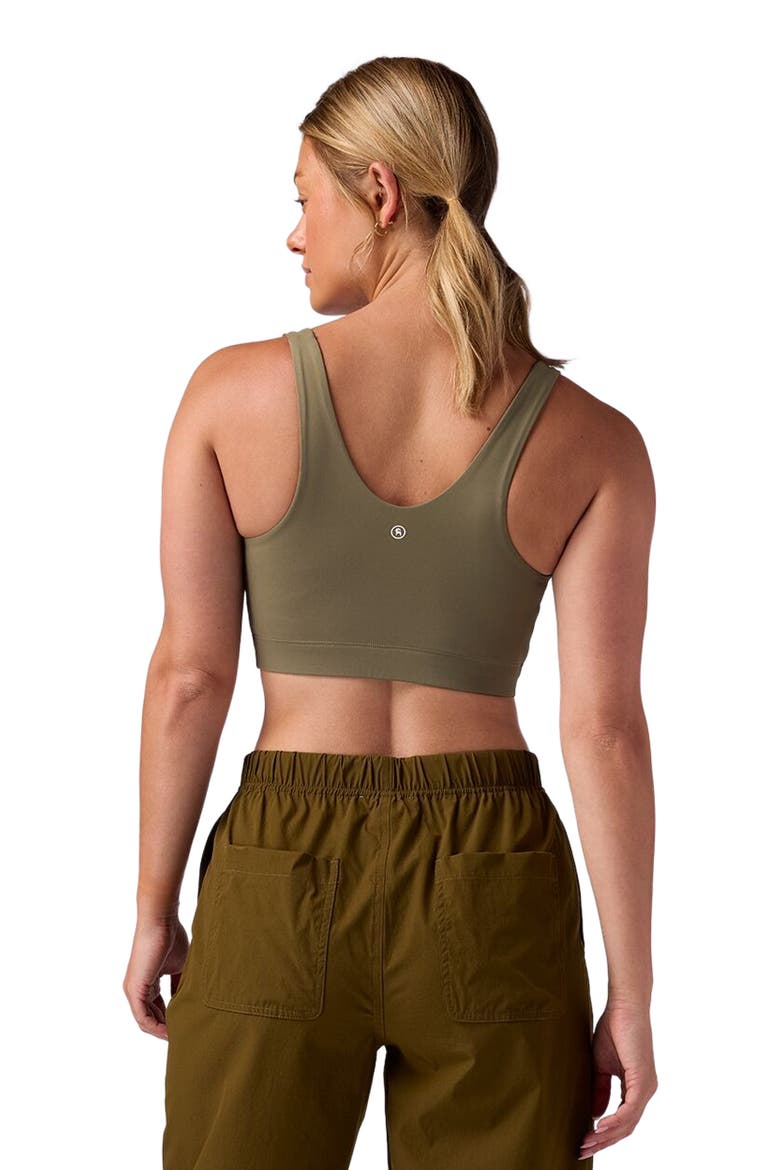 Destination Longline Bra Top - Women's, Alternate, color, Kalamata