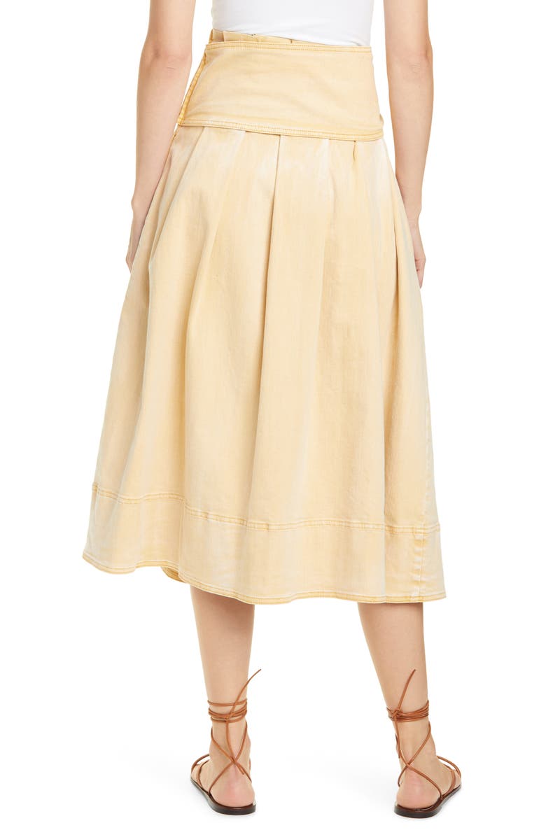 Ulla Johnson Virgil Tie Waist Midi Skirt, Alternate, color, 