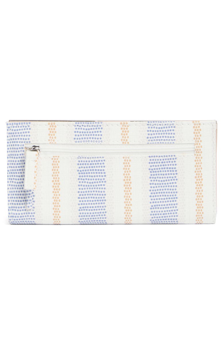MUNDI SMALL LEATHER GOODS Slim Stripe Clutch, Alternate, color, Marine Linen