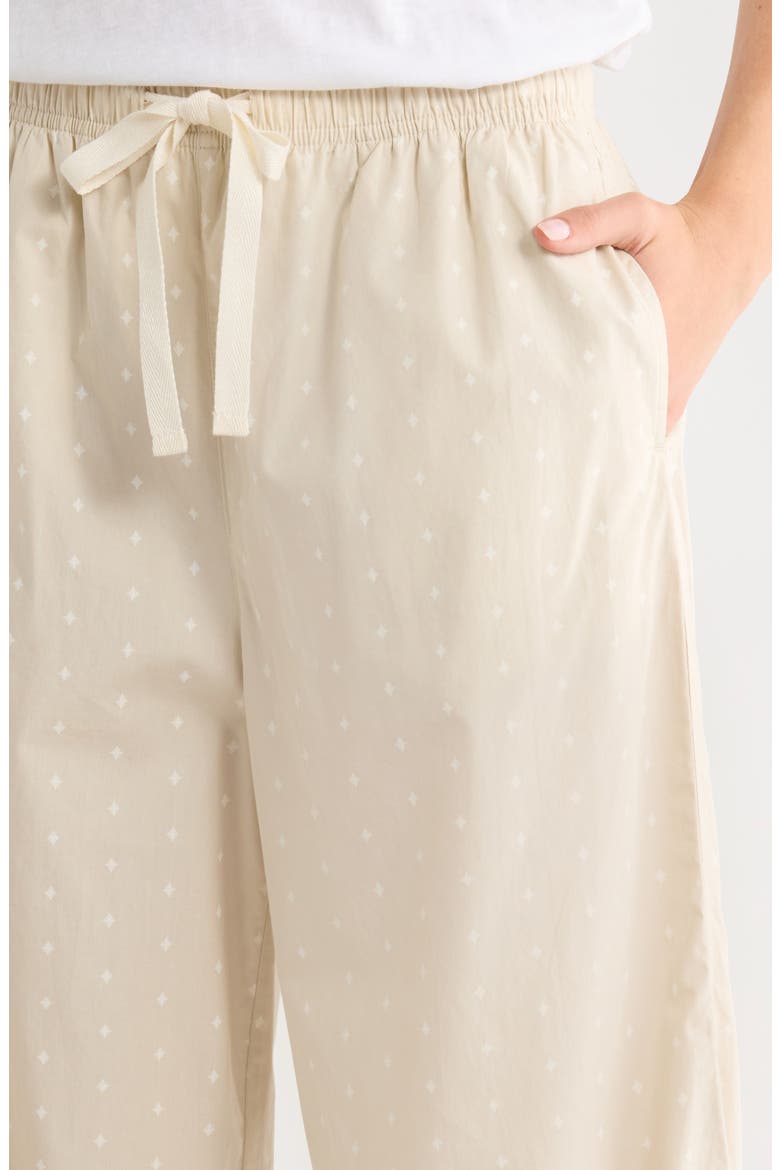 Cotton Poplin Pajama Pants, Alternate, color, BEIGE ZENA GEO