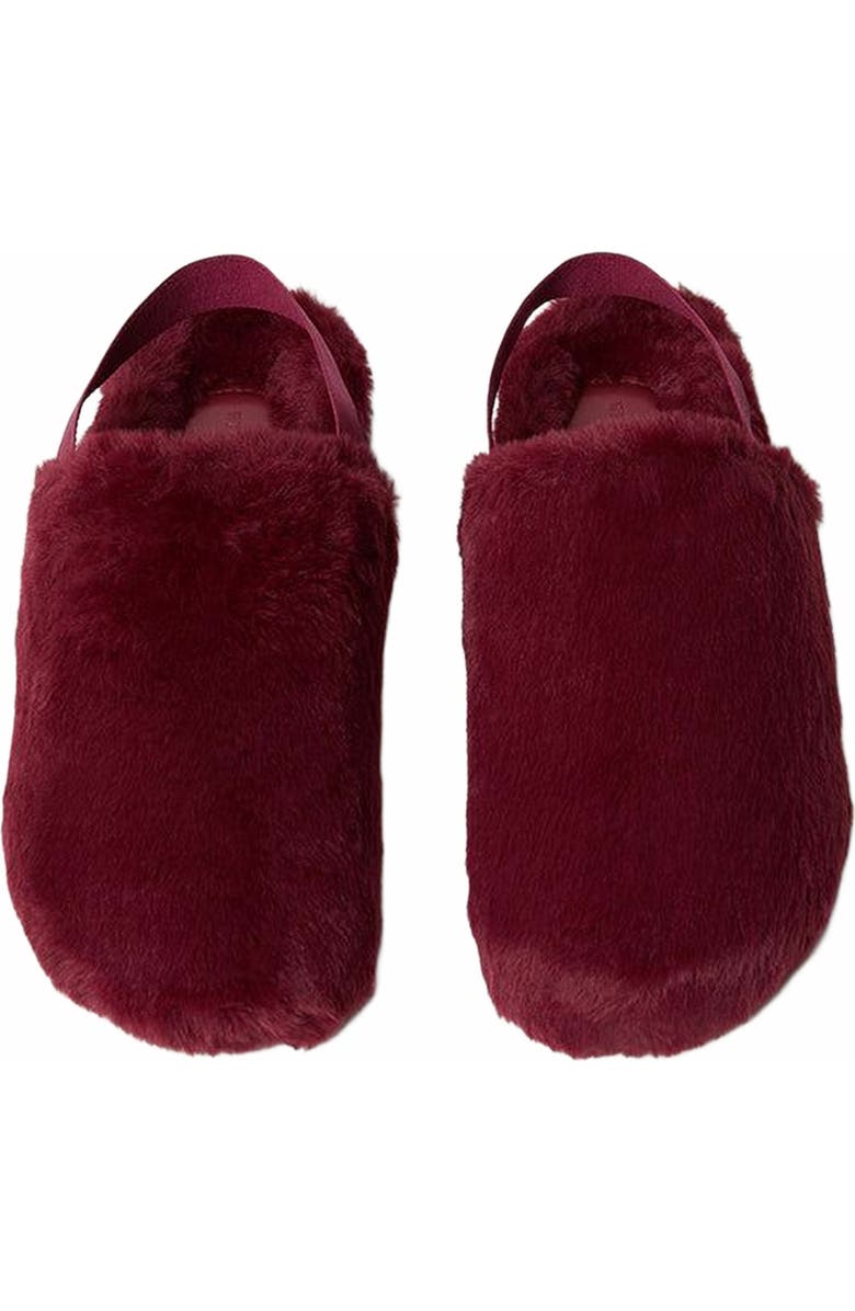 WeWoreWhat Fur Slipper, Alternate, color, Rouge