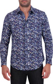 Robert Graham Morais Abstract Print Cotton Button-Up Shirt