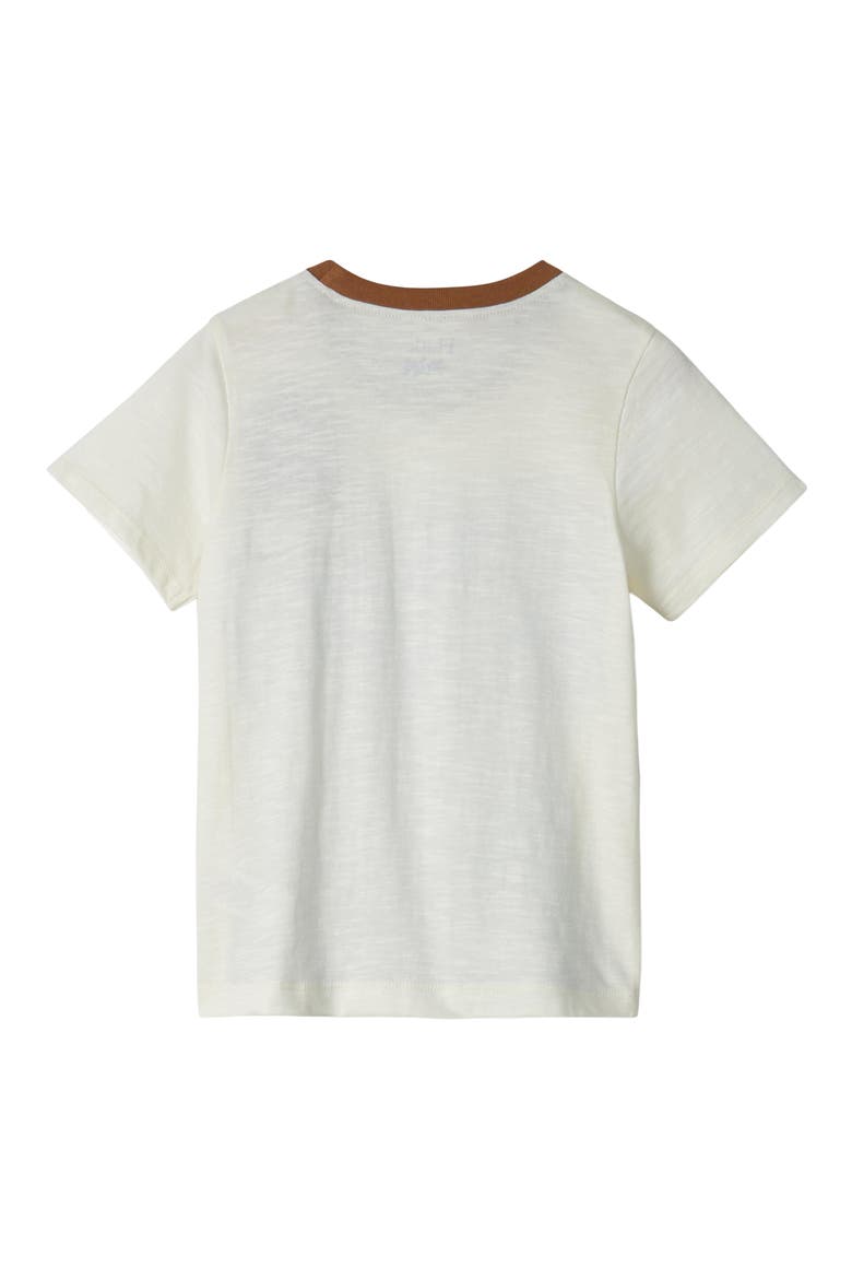 Kids' Elephant Cotton T-Shirt & Pull-On Shorts Set, Alternate, color, CAMI LACE