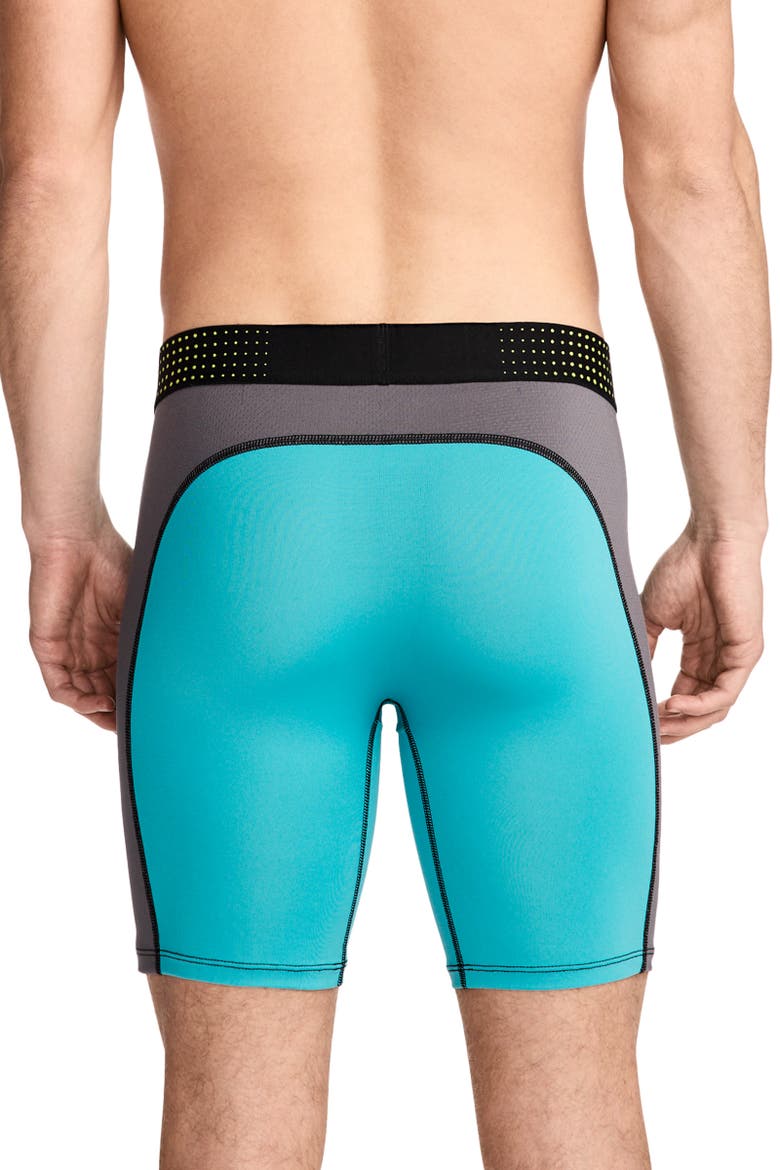 Mens EverActive VentraCool Air 7.5" Long Leg Boxer Brief, Alternate, color, Ocean Teal