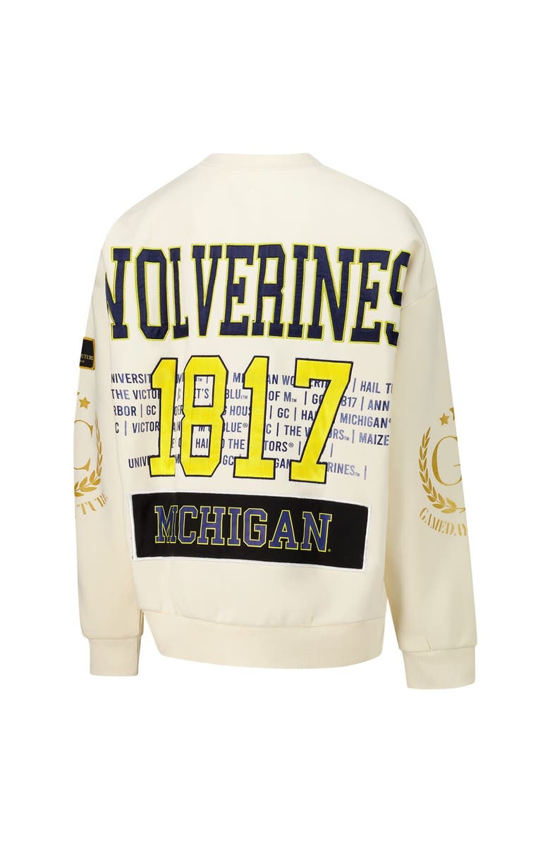GAMEDAY COUTURE Women's Gameday Couture Cream Michigan Wolverines Slay Pullover Sweatshirt, Alternate, color, 