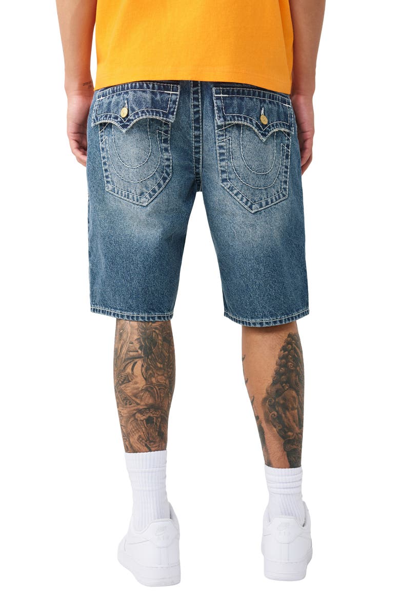 Bobby Flap Jimmy Baggy Denim Shorts, Alternate, color, SHATTERED DARK WASH