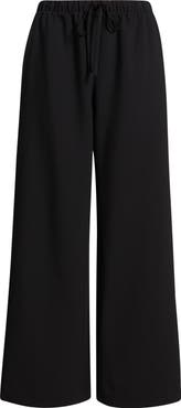 Open Edit Icon Pull-On Wide Leg Pants