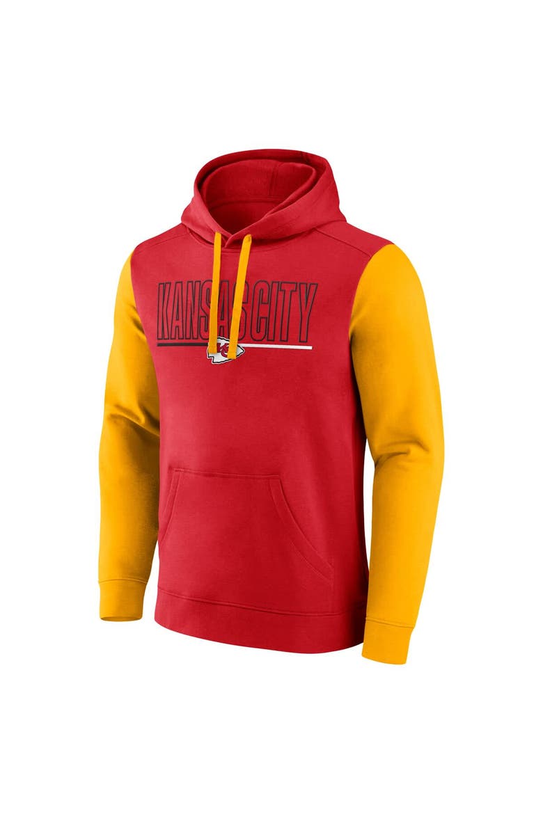 Men's Fanatics Red Kansas City Chiefs Big & Tall Outline Pullover Hoodie, Alternate, color, Red