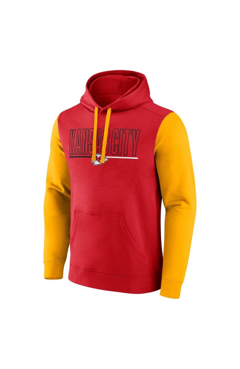 FANATICS Men's Fanatics Red Kansas City Chiefs Big & Tall Outline Pullover Hoodie, Alternate, color, Red