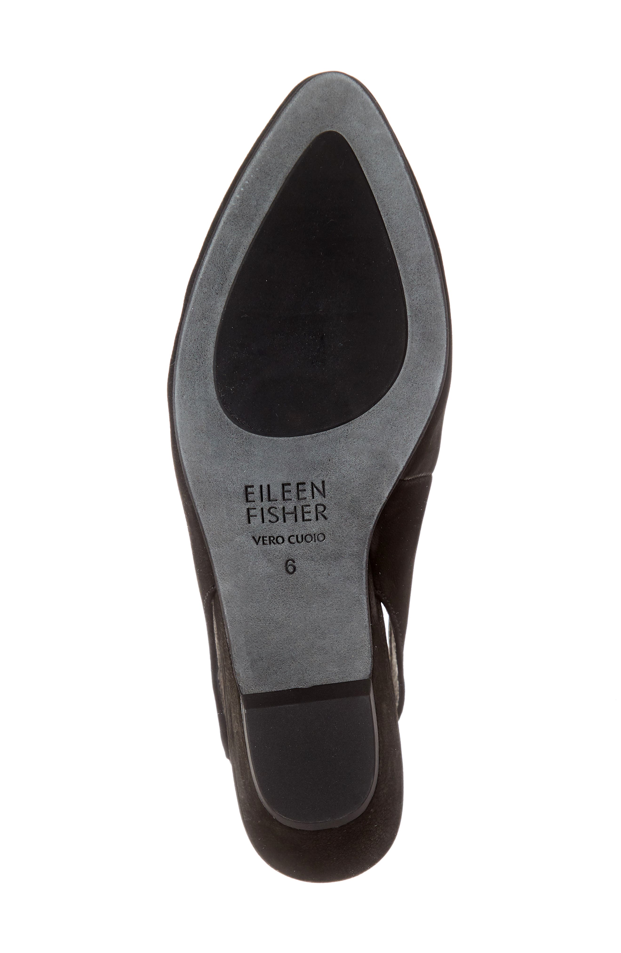 Eileen Fisher Gatwick Slingback Pump, Alternate, color, Black Nubuck