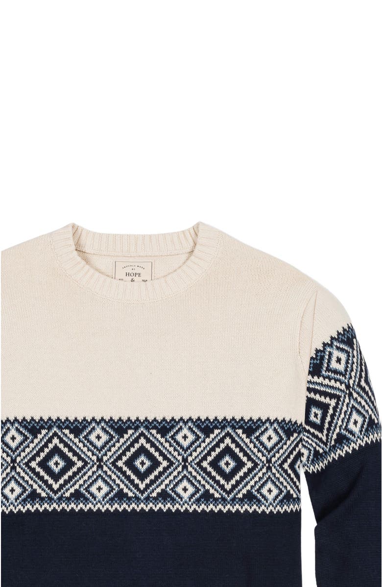 Hope & Henry Men's Organic Fair Isle Sweater, Alternate, color,