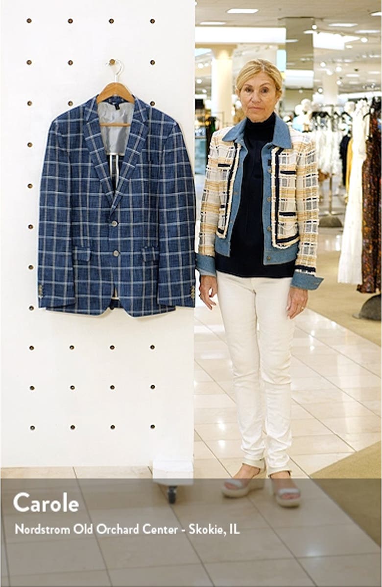 Hartley Classic Fit Plaid Cotton Blend Sport Coat, sales video thumbnail