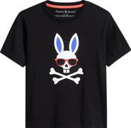 Psycho Bunny Kids' Luca Embroidered Pima Cotton Graphic T-Shirt