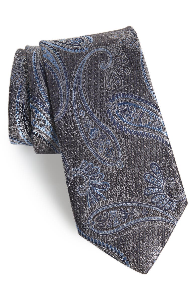 NORDSTROM MEN'S SHOP Paisley Silk Tie, Main, color, 