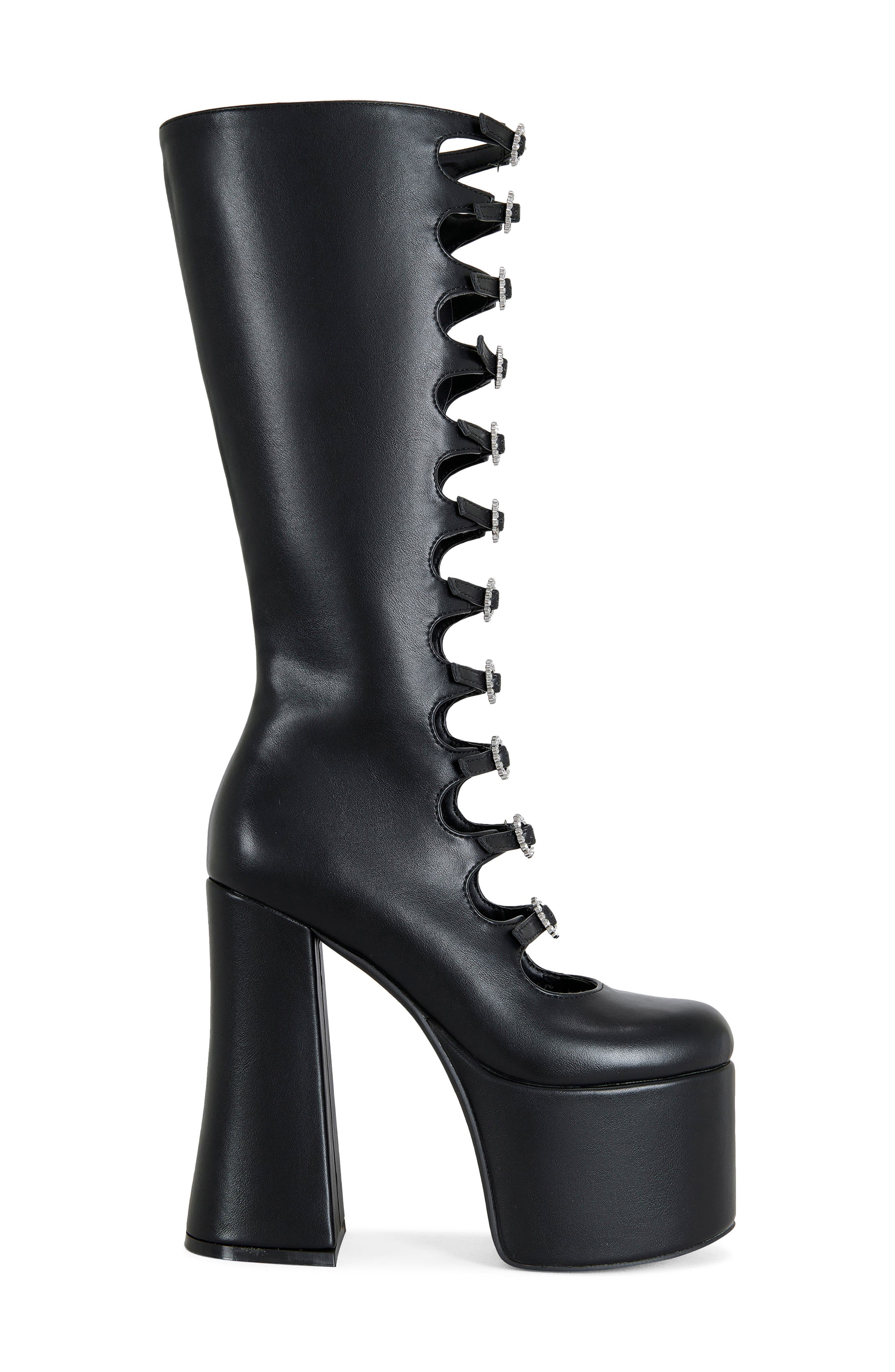 AZALEA WANG Tomlin Platform Boot, Alternate, color, Black