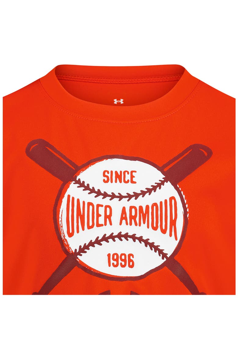 Kids' UA Batter Tech Performance Graphic T-Shirt, Alternate, color, ANTHEM RED