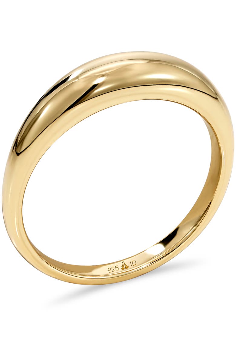 DEVATA Dome Ring in Gold Plated Sterling Silver, Alternate, color, Yellow Gold