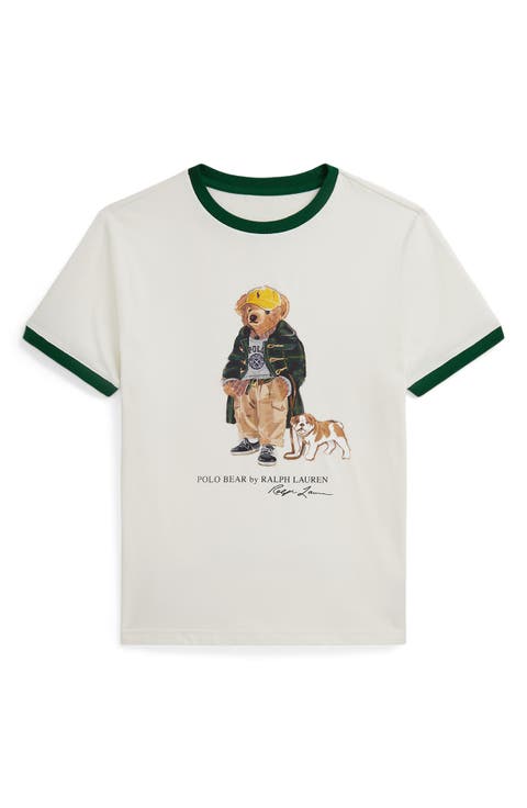 Kids' Polo Bear Ringer Graphic T-Shirt (Big Kid)