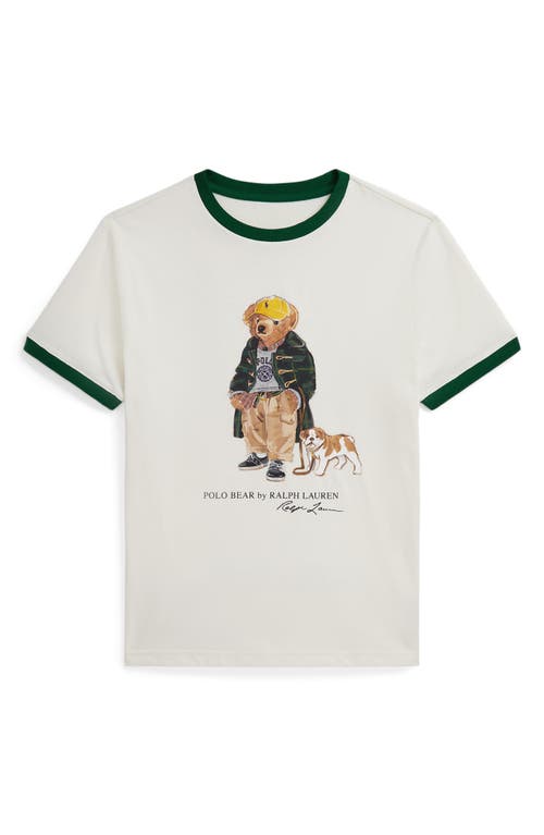 Polo Ralph Lauren Bear-print T-shirt In Neutral