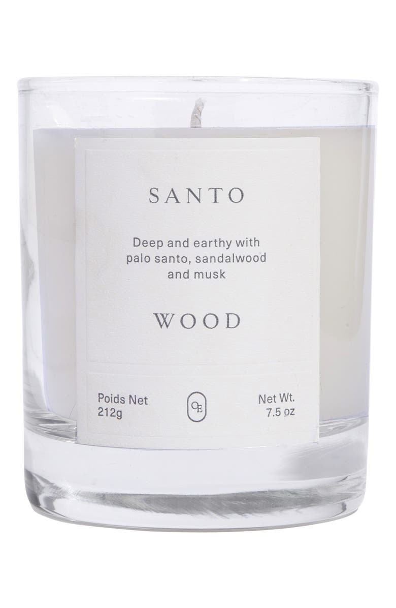 Oak Essentials Santo Wood Candle, Main, color, 