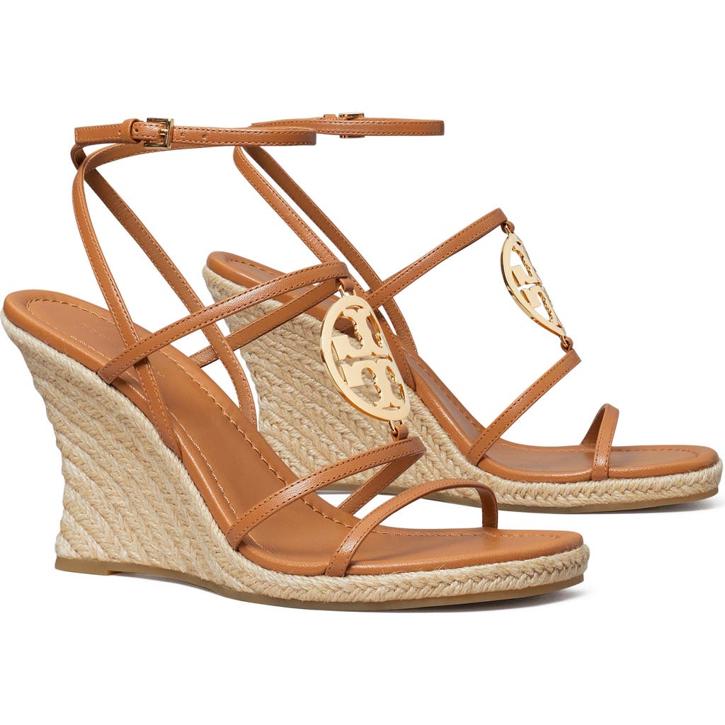Tory Burch Capri Miller Espadrille Wedge In Gold