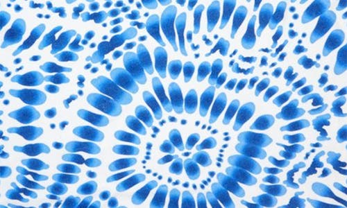 Depera Indigo Round Turkish Beach Towel In Blue