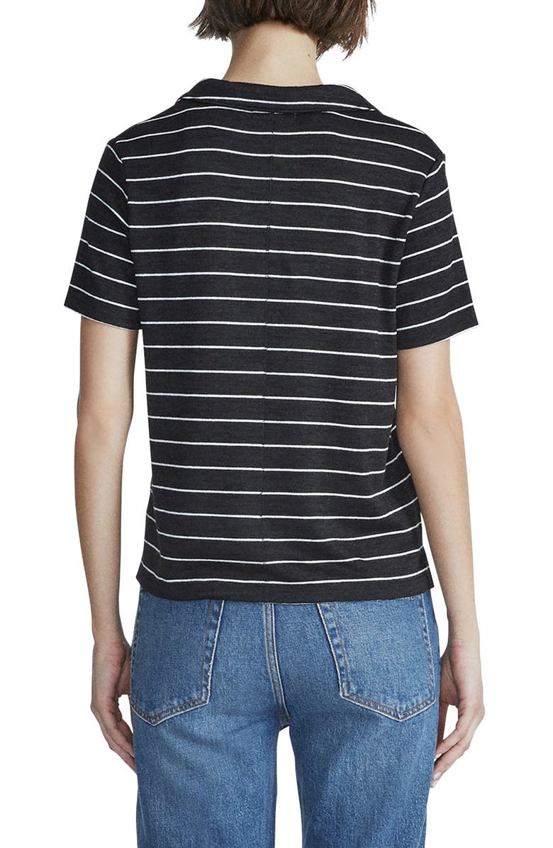rag & bone Stripe Polo Shirt, Alternate, color, 