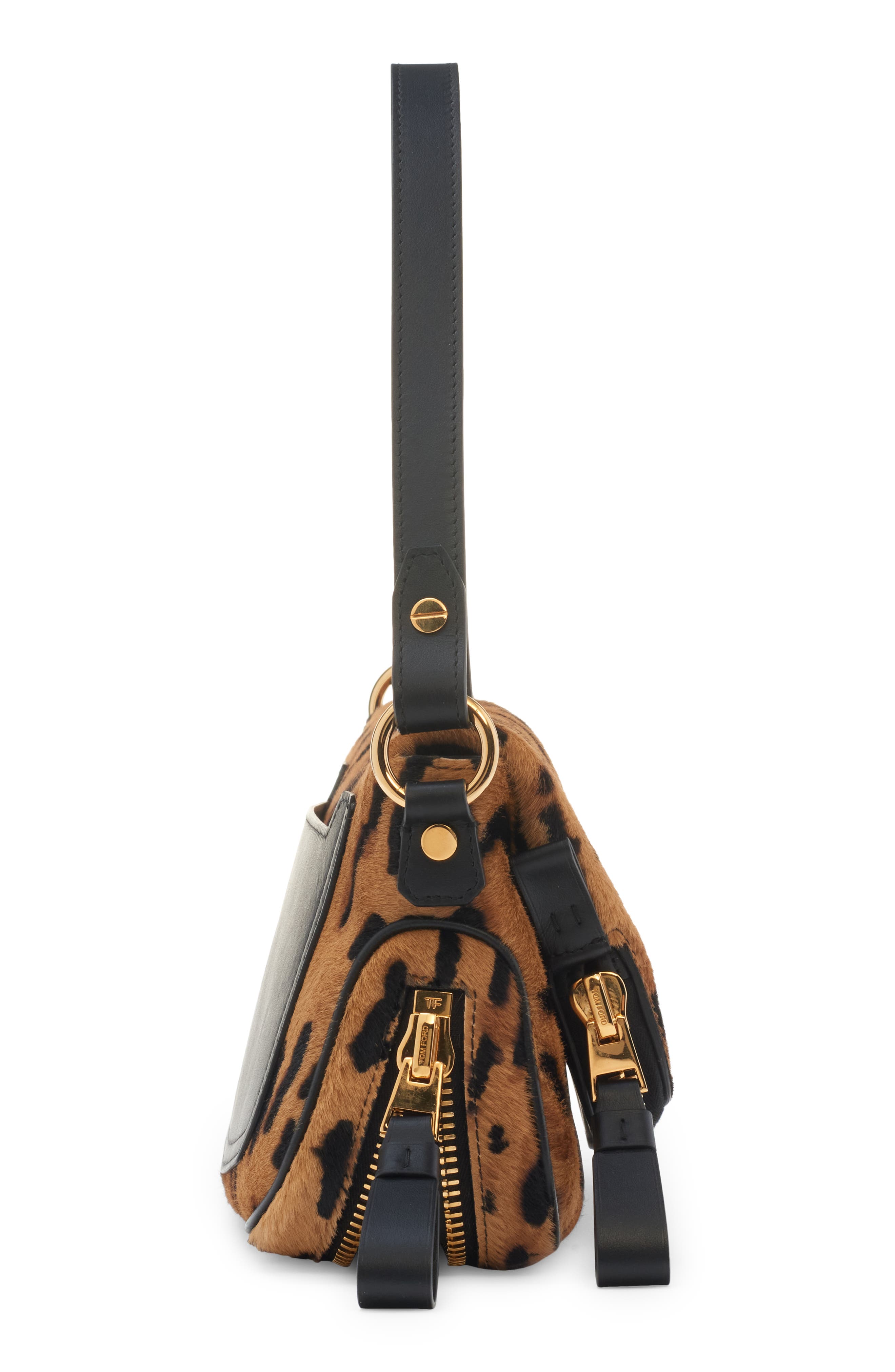 TOM FORD Jennifer Animal Spot Genuine Calf Hair East/West Crossbody Bag, Alternate, color, 