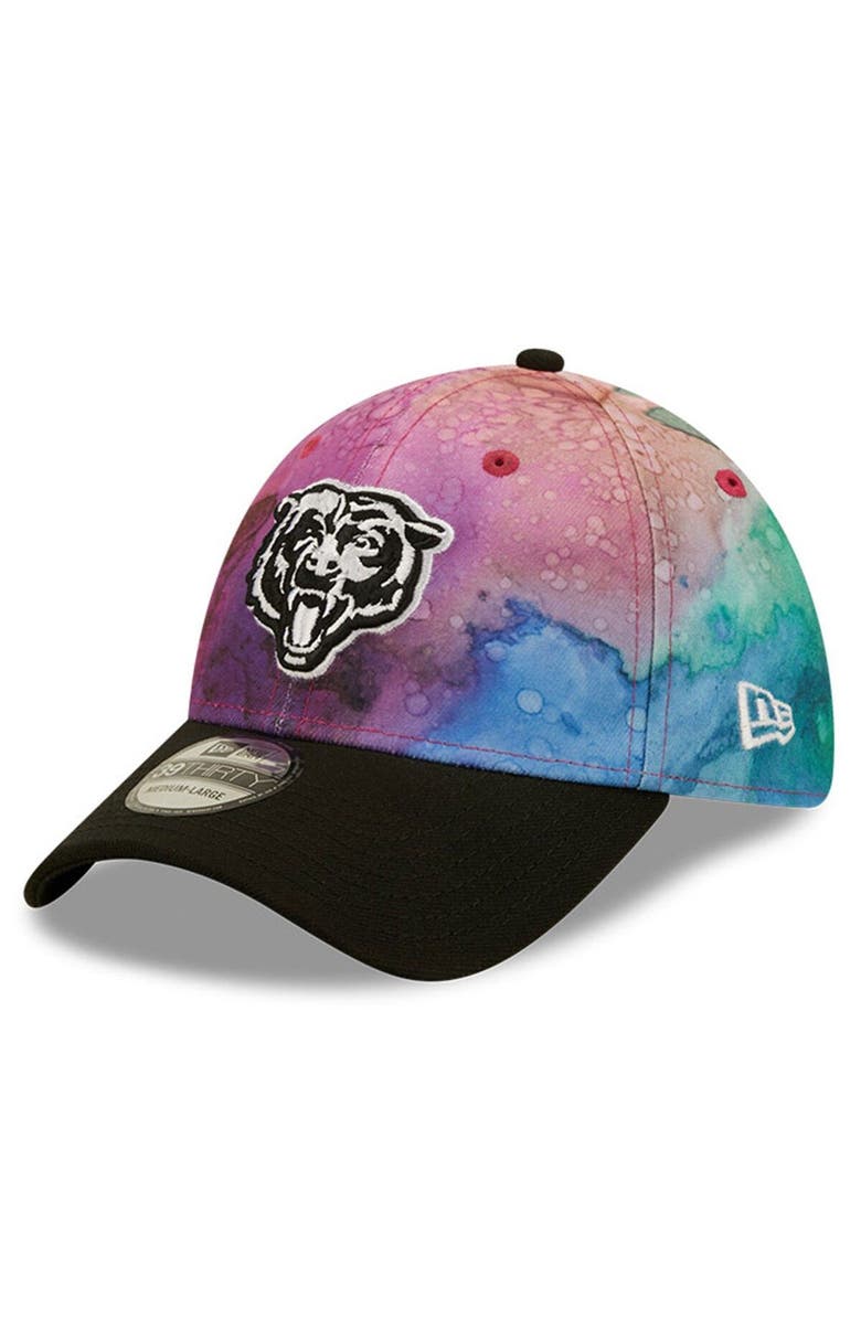 New Era Men's New Era Pink/Black Chicago Bears 2022 NFL Crucial Catch 39THIRTY Flex Hat, Alternate, color, 