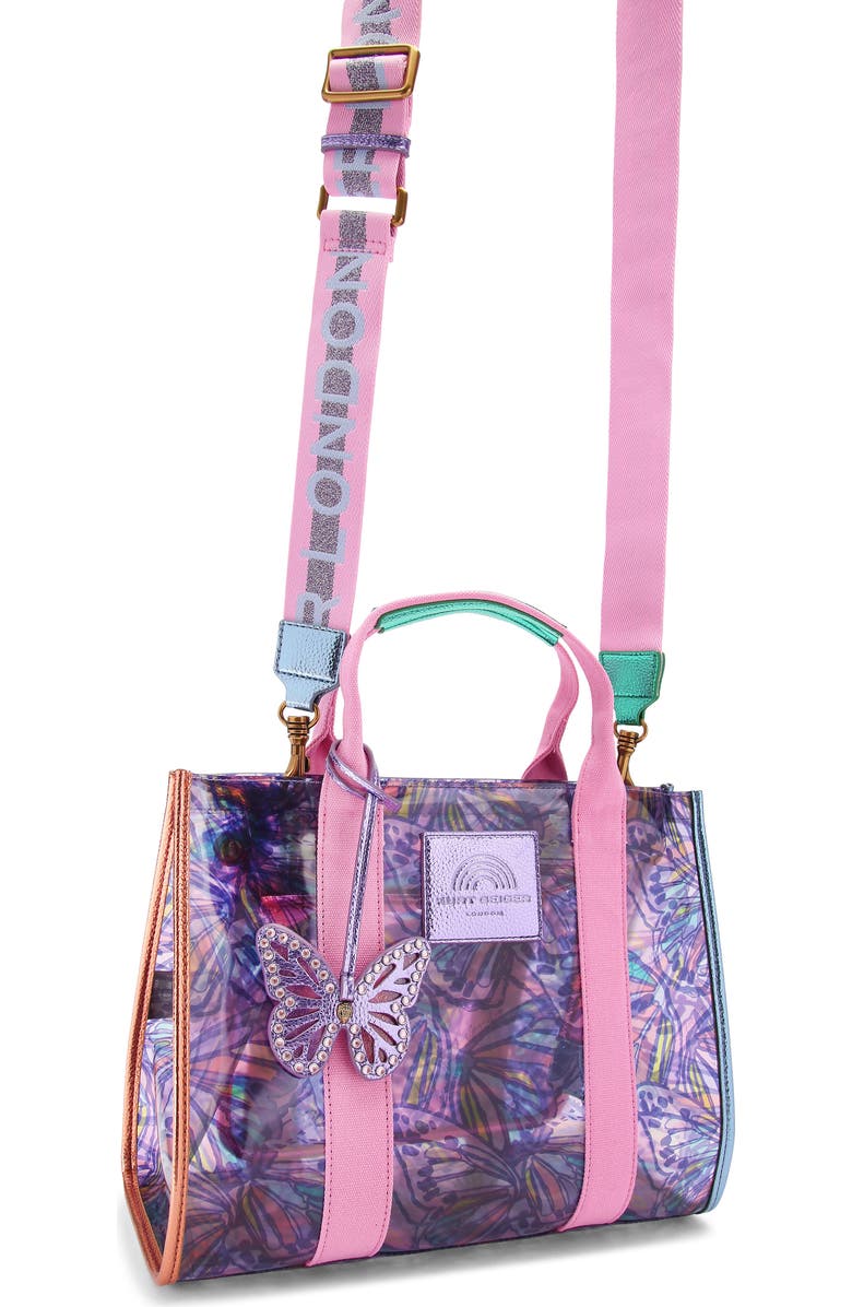 Kurt Geiger London Southbank Vinyl Tote, Alternate, color, Light/ Pastel Purple